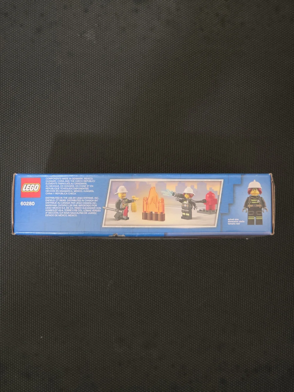 LEGO City Red Fire Ladder Truck Building Set #60280 NWT